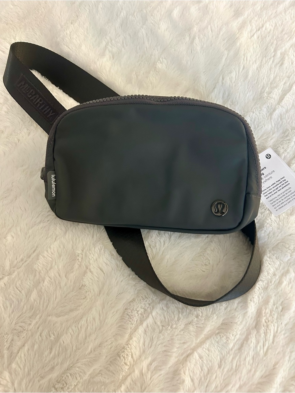 Lululemon Dark Grey Belt Bag, New Never Used.